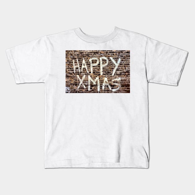 Happy Xmas Kids T-Shirt by PictureNZ